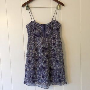 American Eagle Lavender Tiered Floral Dress. Sz 4